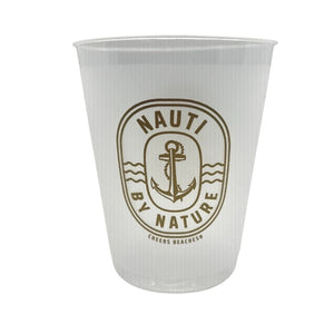 "Nauti By Nature" Frosted Party Cups: Set of 8 - Cheers Beaches